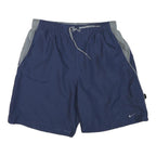 NIKE Mens Shorts Blue & Grey Casual L W30 Sports Swim Training