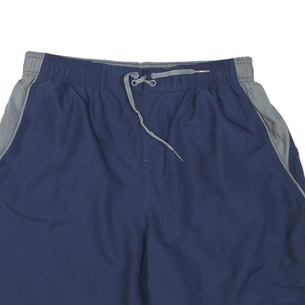 NIKE Mens Shorts Blue & Grey Casual L W30 Sports Swim Training