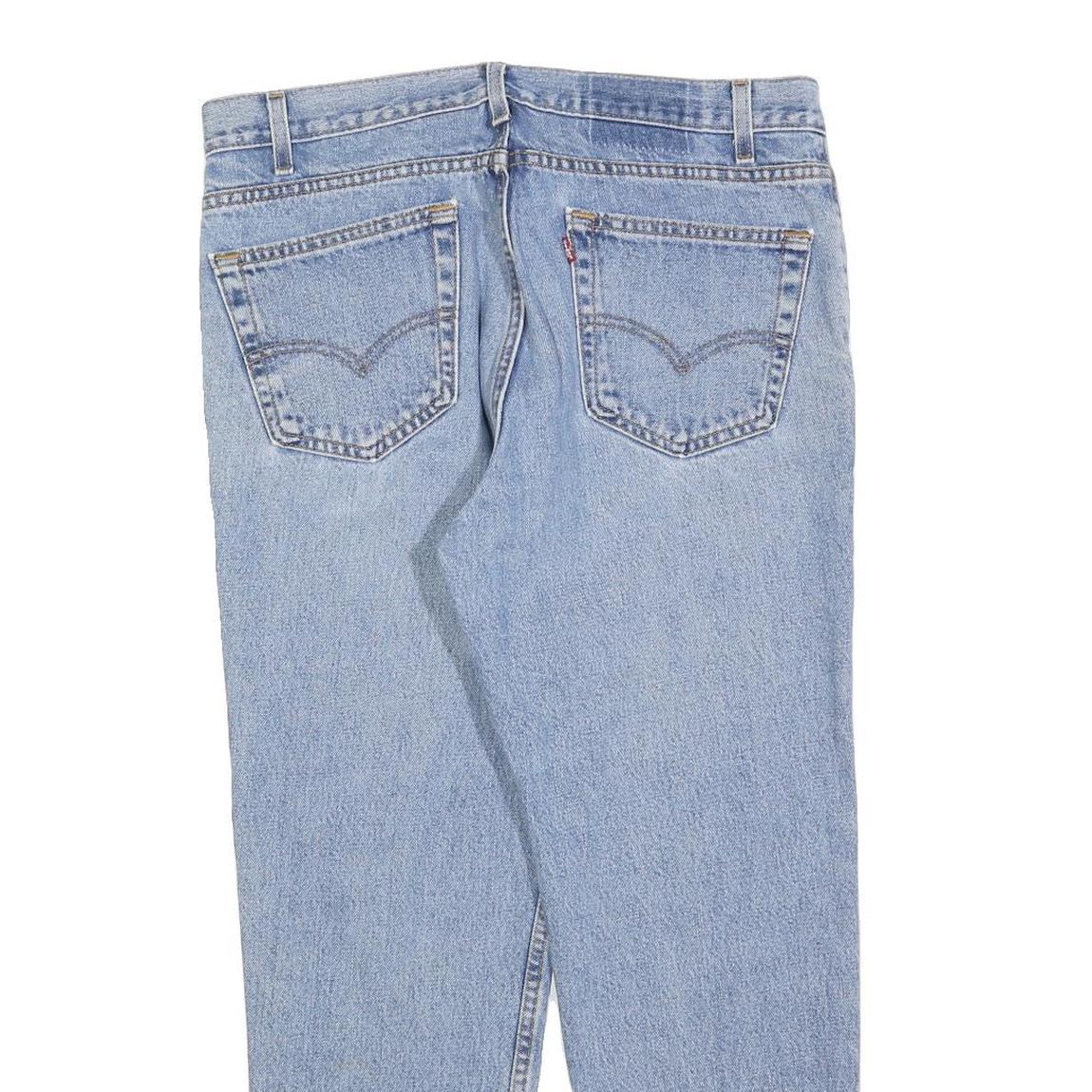 LEVI'S 512 Tapered Womens Jeans Blue Regular Tapered Denim Light W36 L26 Classic