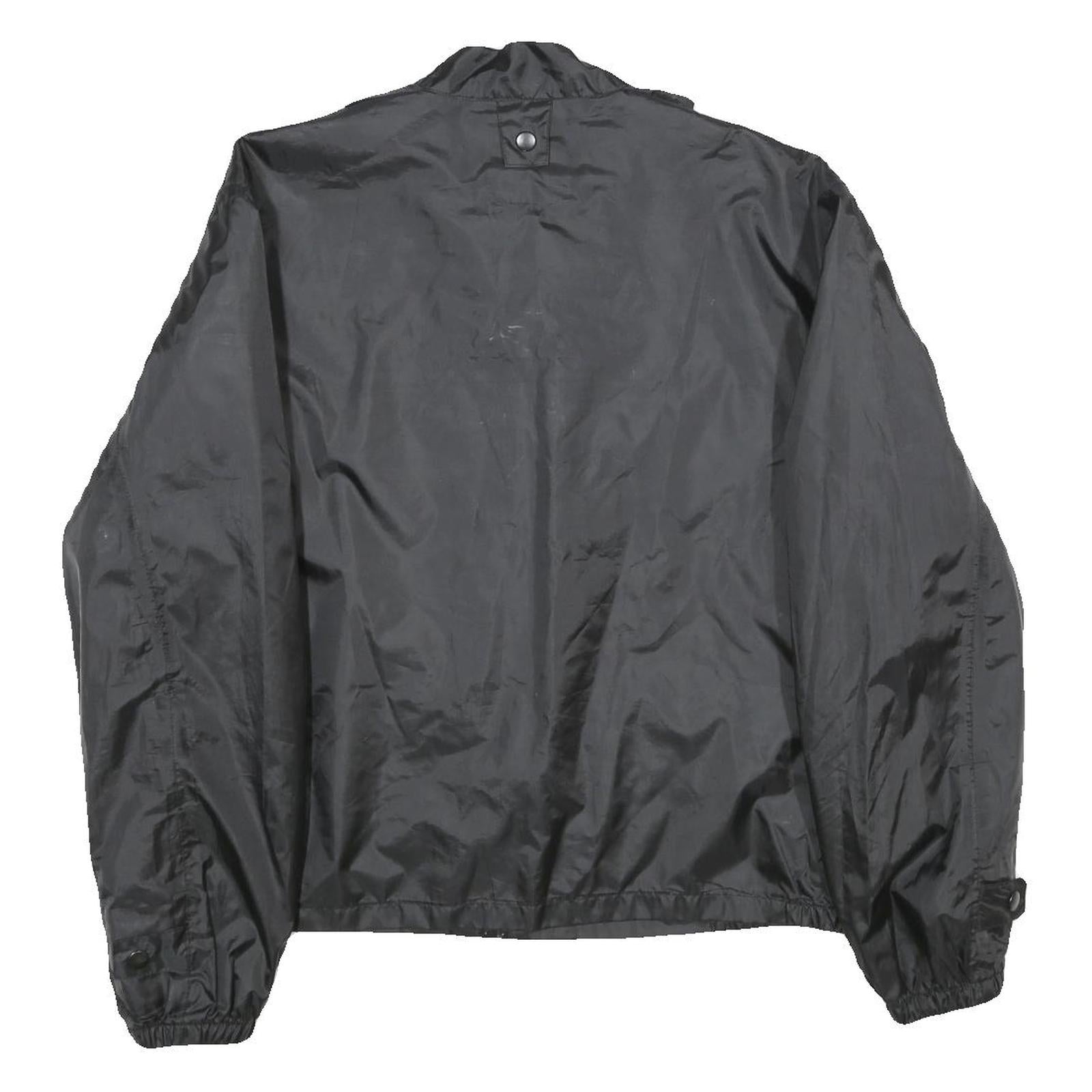 HARLEY DAVIDSON Mens Black Classic Jacket M Polyester Zip Plain Casual Biker