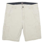 DICKIES Mens Shorts Beige Casual Cargo L W36 Workwear Durable Polyester