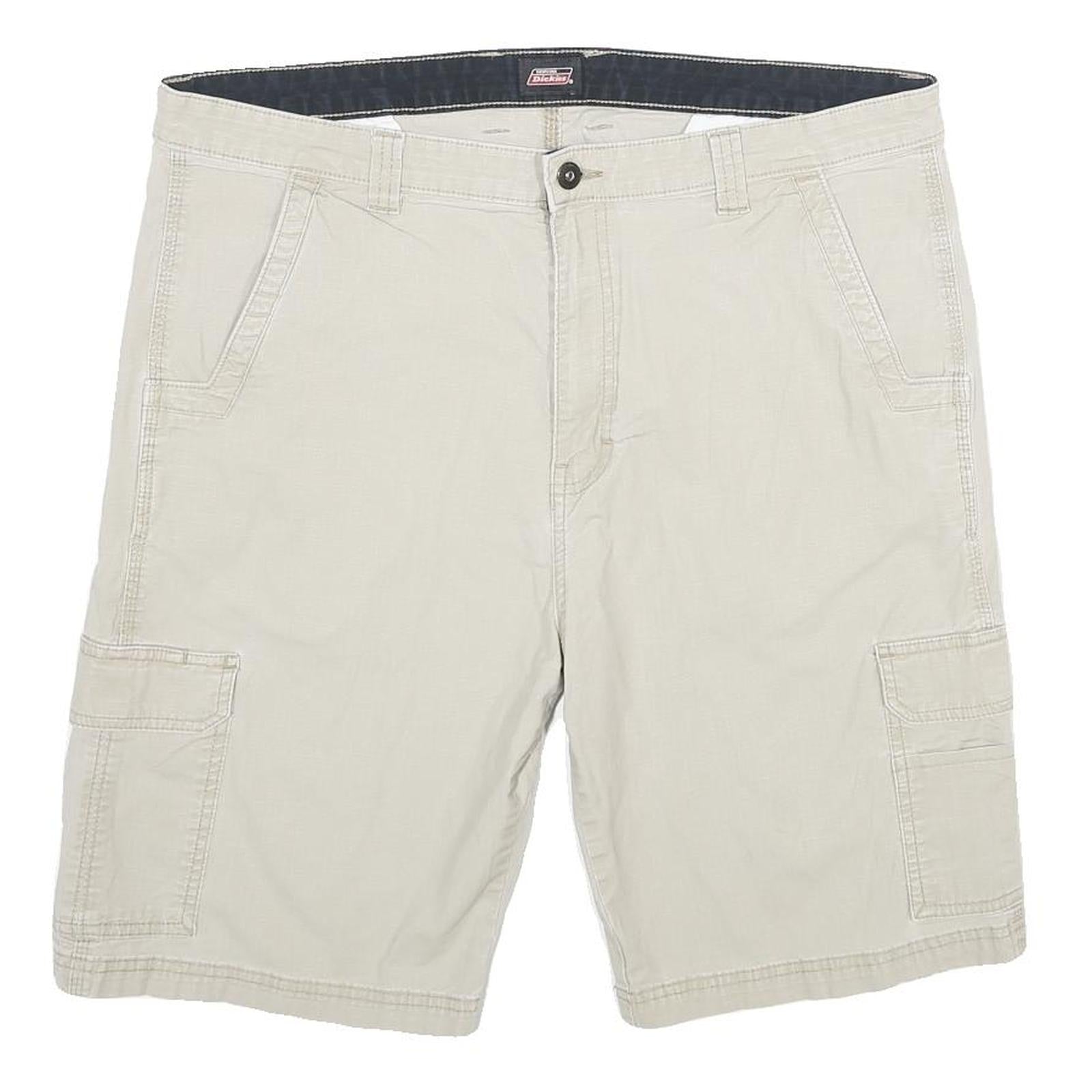 DICKIES Mens Shorts Beige Casual Cargo L W36 Workwear Durable Polyester