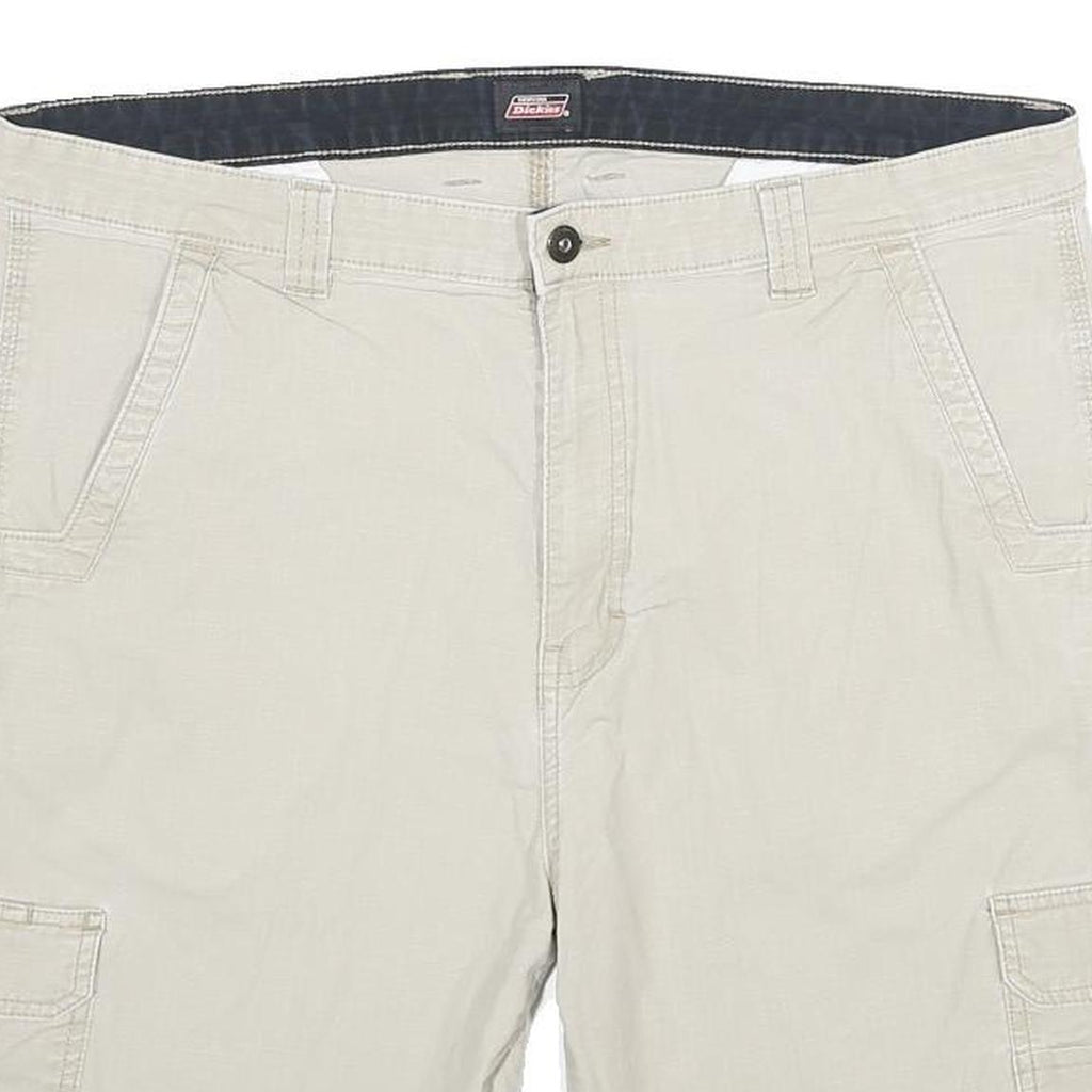 DICKIES Mens Shorts Beige Casual Cargo L W36 Workwear Durable Polyester