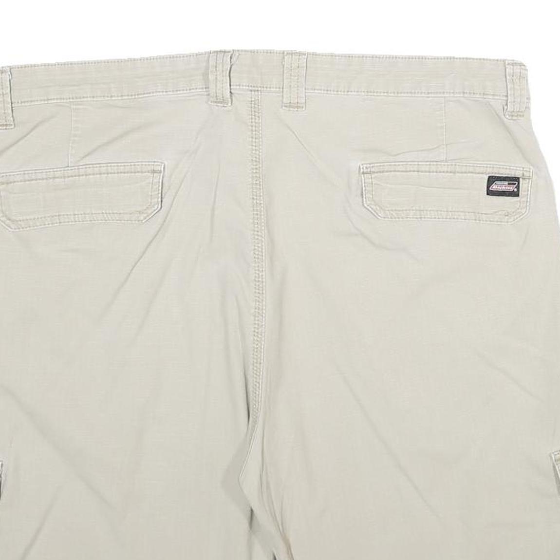 DICKIES Mens Shorts Beige Casual Cargo L W36 Workwear Durable Polyester