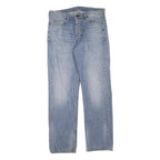 CARHARTT Mens Jeans Blue Regular Straight Denim Medium W36 L33 Cotton Zip