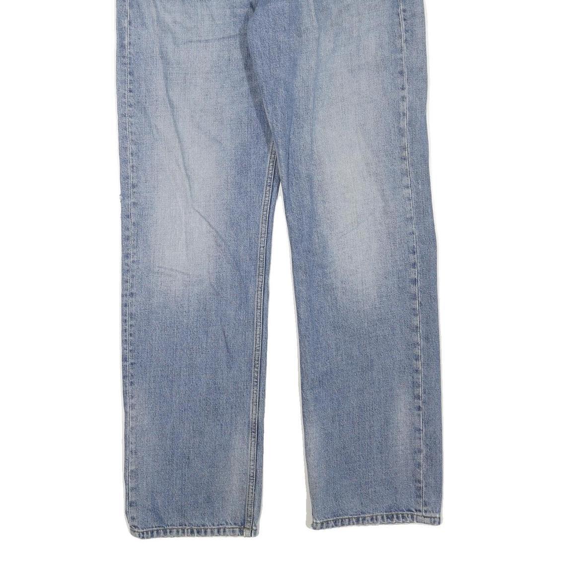 CARHARTT Mens Jeans Blue Regular Straight Denim Medium W36 L33 Cotton Zip