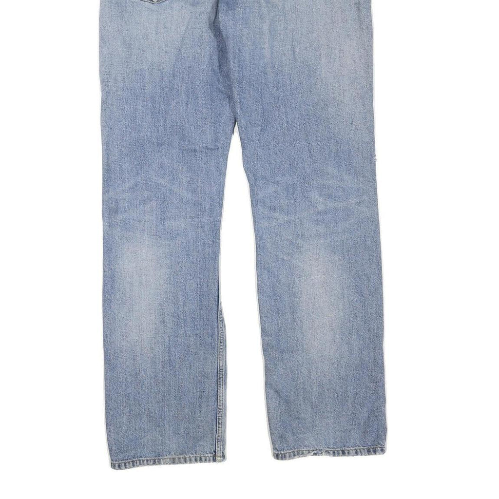 CARHARTT Mens Jeans Blue Regular Straight Denim Medium W36 L33 Cotton Zip