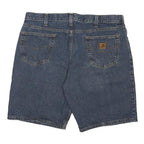 CARHARTT Mens Denim Blue Casual Shorts L W38 Cotton Blend Regular Fit