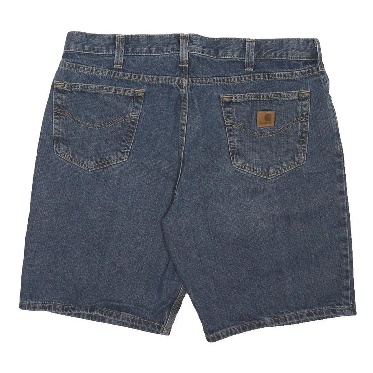 CARHARTT Mens Denim Blue Casual Shorts L W38 Cotton Blend Regular Fit