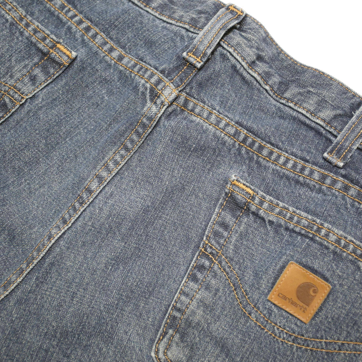 CARHARTT Mens Denim Blue Casual Shorts L W38 Cotton Blend Regular Fit