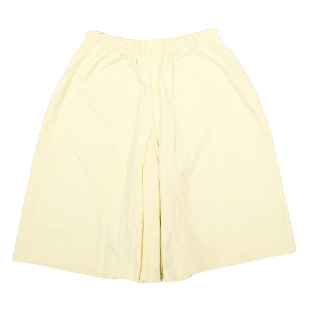 KORET Womens Cream Casual Shorts M W24 Elastic Waistband Light Fabric