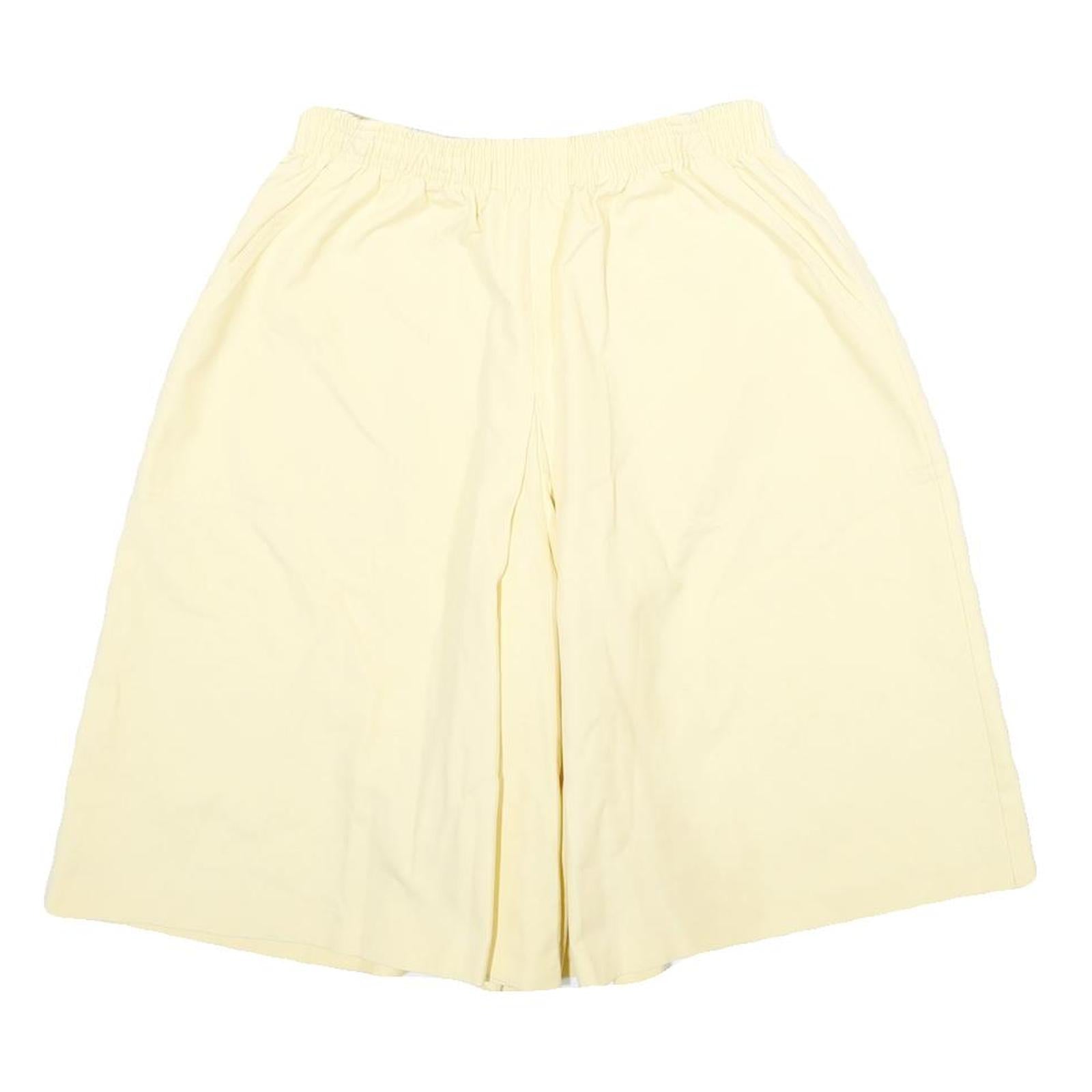 KORET Womens Cream Casual Shorts M W24 Elastic Waistband Light Fabric