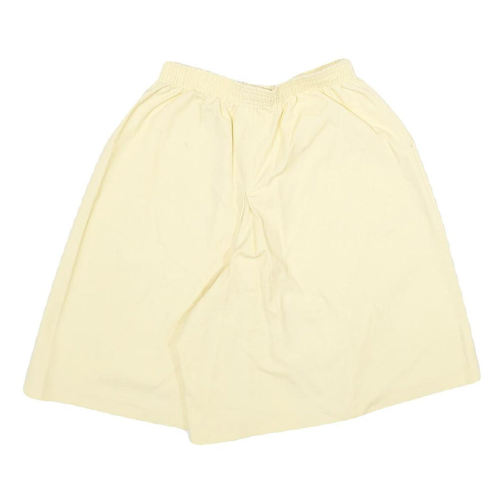 KORET Womens Cream Casual Shorts M W24 Elastic Waistband Light Fabric