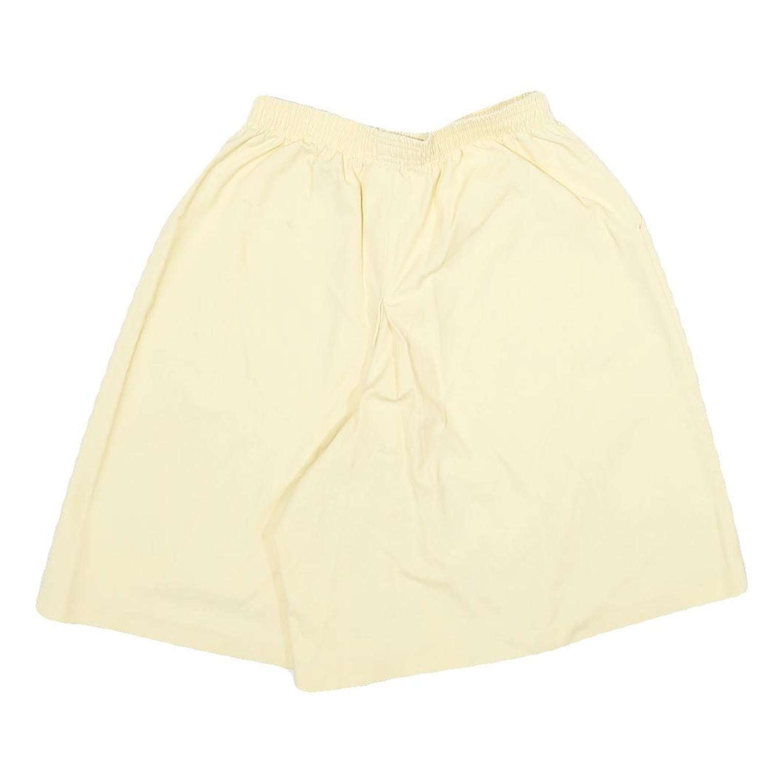 KORET Womens Cream Casual Shorts M W24 Elastic Waistband Light Fabric