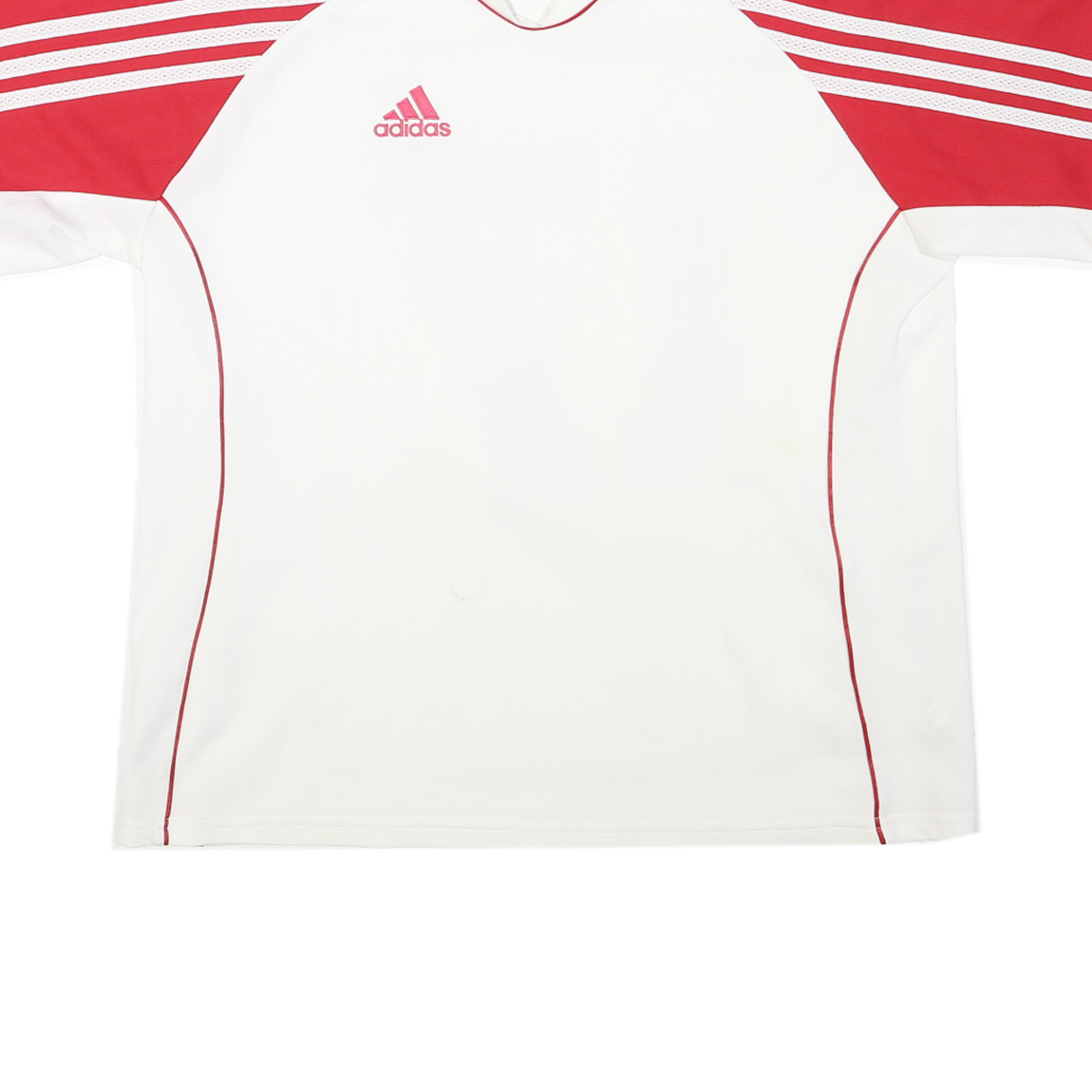 ADIDAS Mens White & Red WG Wurzburg Football Shirt XL Short Sleeve V Neck Team