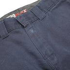 DICKIES Mens Cotton Blend Navy Regular Straight Trousers W30 L32 Workwear Casual