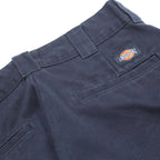DICKIES Mens Cotton Blend Navy Regular Straight Trousers W30 L32 Workwear Casual