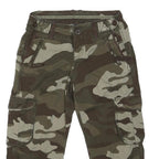 GAP Womens Shorts Green Camouflage Cargo Style XS W27 Outdoor Casual