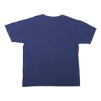 DISNEY Mens Blue Mickey Mouse Graphic T-Shirt L Short Sleeve Crew Neck Retro