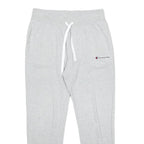 CHAMPION Mens Joggers Grey L W30 L28 Cotton Blend Regular Tapered Fit Comfort