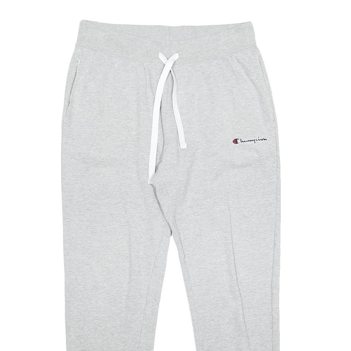 CHAMPION Mens Joggers Grey L W30 L28 Cotton Blend Regular Tapered Fit Comfort