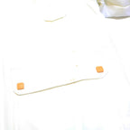 KARL KANI Mens White Jacket S Polyester Blend Zip Hooded Plain Winter Coat