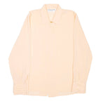 Womens Blouse Pink Collared Long Sleeve L