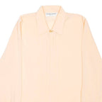 Womens Blouse Pink Collared Long Sleeve L