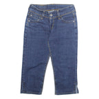 LEVI'S Womens Pedal Pushers Shorts Blue M W24