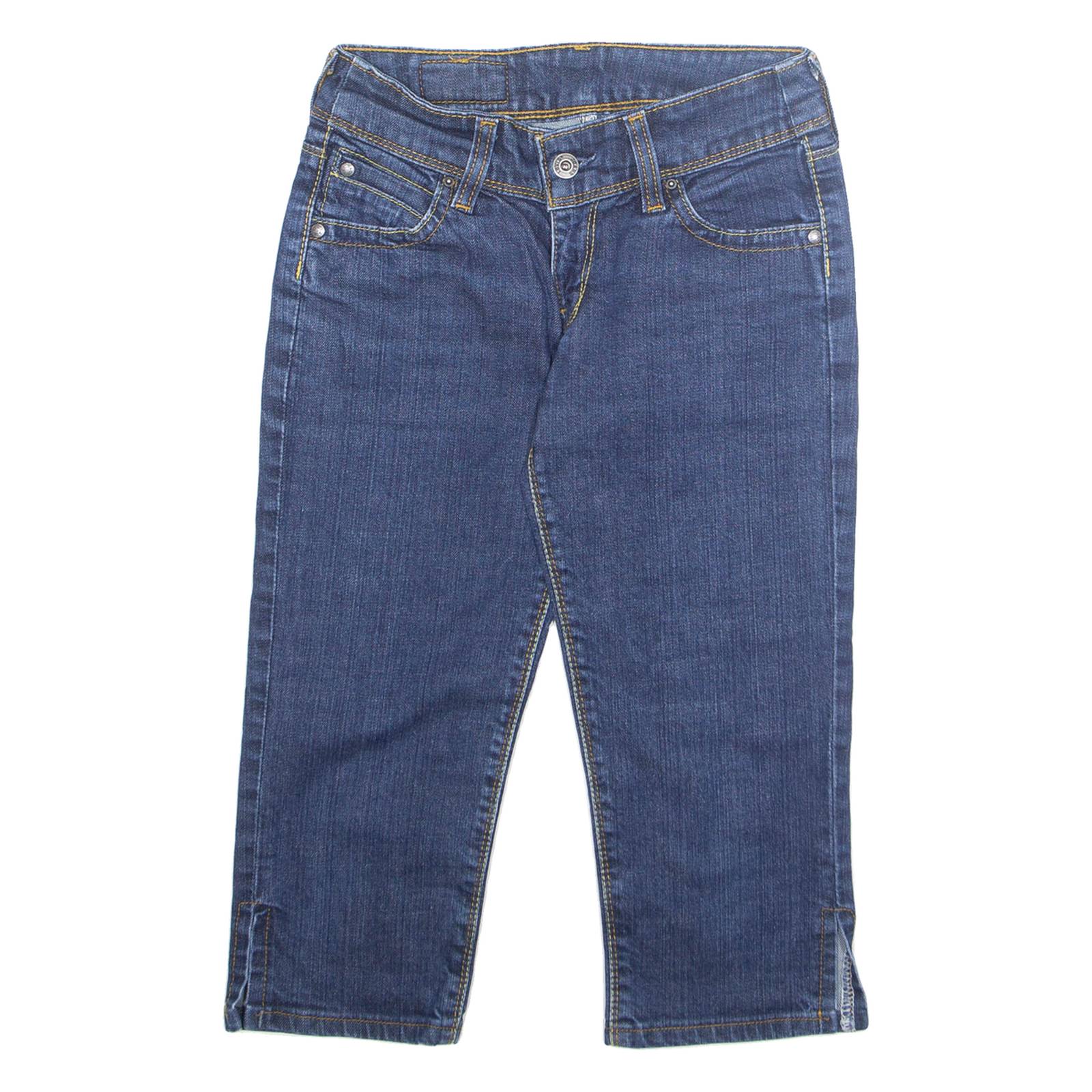 LEVI'S Womens Pedal Pushers Shorts Blue M W24
