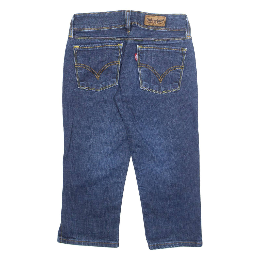 LEVI'S Womens Pedal Pushers Shorts Blue M W24