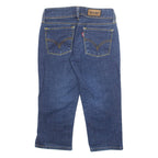 LEVI'S Womens Pedal Pushers Shorts Blue M W24