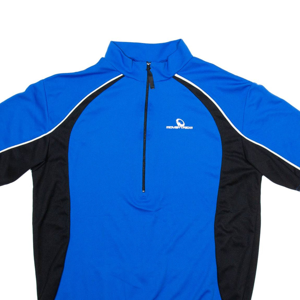 MOVE'N RIDE Cycling Mens Jersey Blue 1/2 Zip XL