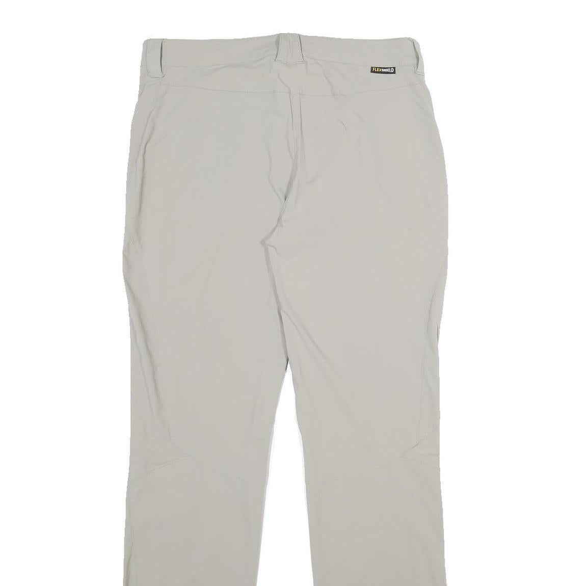 JACK WOLFSKIN Womens Polyamide Blend Beige Regular Fit Straight Leg Trousers W30