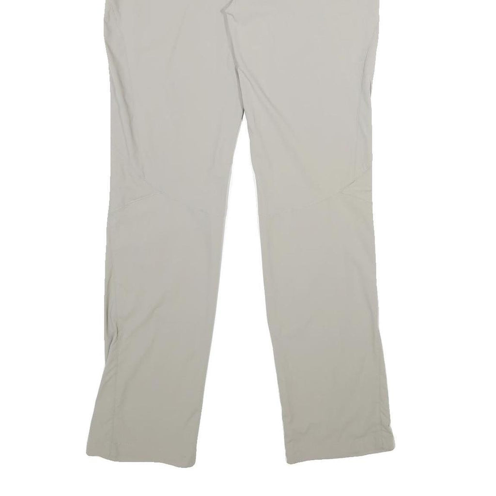 JACK WOLFSKIN Womens Polyamide Blend Beige Regular Fit Straight Leg Trousers W30