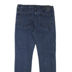 NAUTICA Mens Jeans Blue Regular Straight Denim Medium W36 L32 Stylish Zip