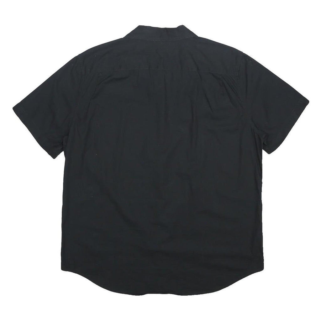 LEVI'S Mens Black Cotton Short Sleeve Shirt L Casual Button Front Pocket