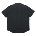 LEVI'S Mens Black Cotton Short Sleeve Shirt L Casual Button Front Pocket