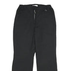 FILA Lined Womens Black Cotton Blend Regular Fit Straight Leg Trousers W30 L32