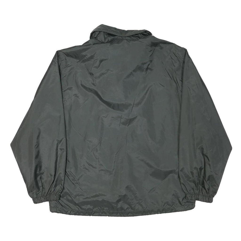 MODIA Mens Grey Button Jacket L Polyester Blend Plain Lightweight Outerwear