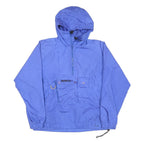 OBERMEYER Womens Blue Outdoor Jacket L Polyester Blend Plain Zip Hooded