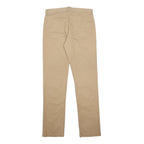 CHAPS Mens Cotton Blend Beige Regular Fit Straight Leg Trousers W32 L34