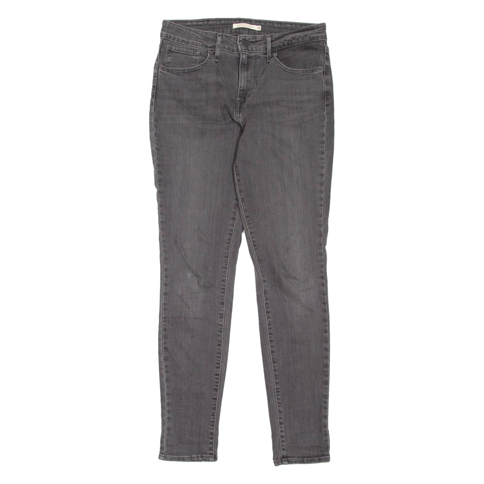 LEVI'S 721 High Rise Womens Jeans Grey Slim Skinny W28 L30