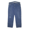 DICKIES Mens Regular Fit Blue Denim Jeans W40 L32 Workwear Utility Zip Closure