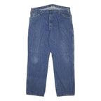 DICKIES Mens Regular Fit Blue Denim Jeans W40 L32 Workwear Utility Zip Closure