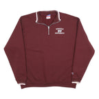 CHAMPION Mens Maroon 1/4 Zip Sweatshirt XL Seattle University Logo