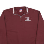 CHAMPION Mens Maroon 1/4 Zip Sweatshirt XL Seattle University Logo
