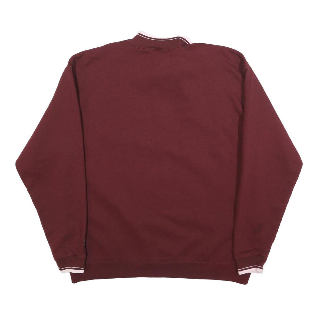 CHAMPION Mens Maroon 1/4 Zip Sweatshirt XL Seattle University Logo