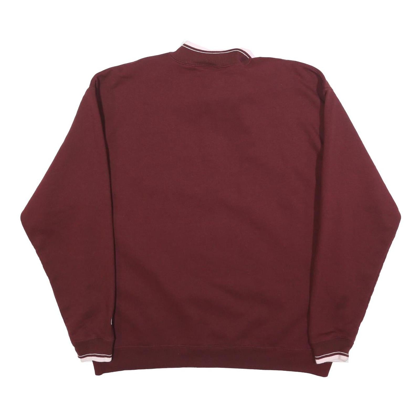 CHAMPION Mens Maroon 1/4 Zip Sweatshirt XL Seattle University Logo