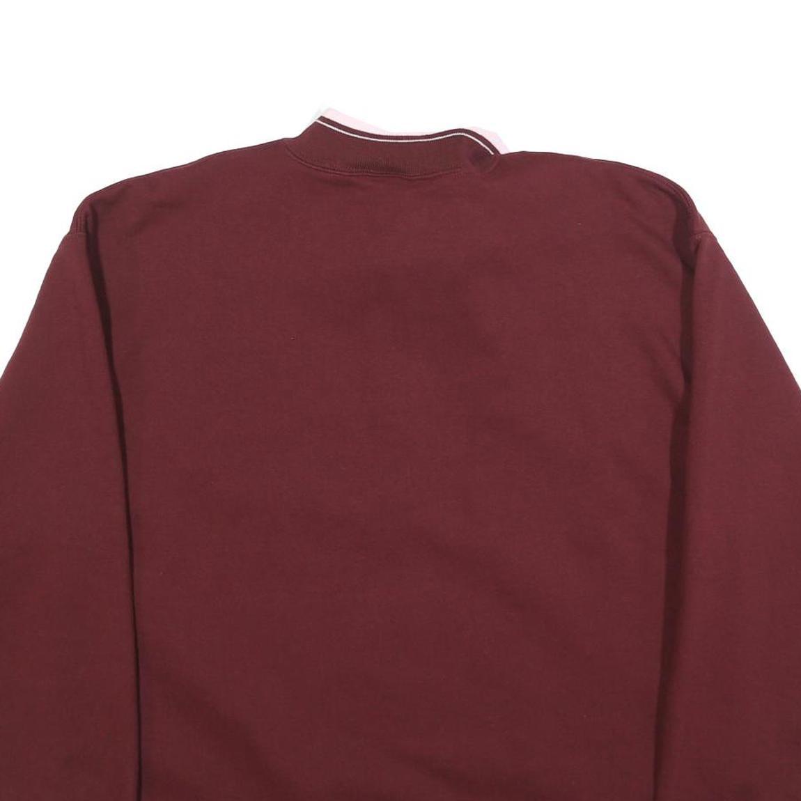 CHAMPION Mens Maroon 1/4 Zip Sweatshirt XL Seattle University Logo